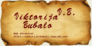 Viktorija Bubalo vizit kartica